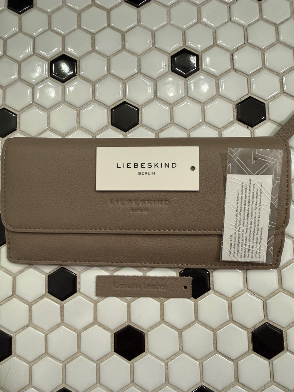 Liebeskind Taupe Leather Long Wallet